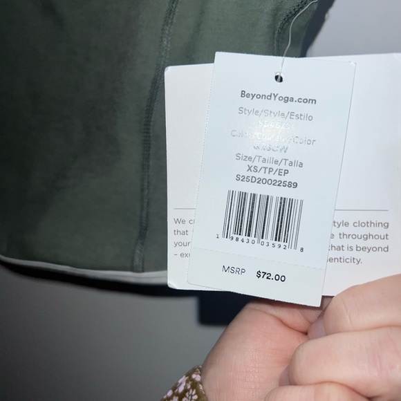 Beyond Yoga Spacedye New Moves High Cropped Tank Top NEW xs - Picture 7 of 13